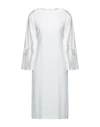 Alberta Ferretti Midi Dresses In White