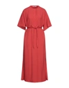 Agnona Long Dresses In Red