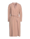 Agnona Midi Dresses In Camel
