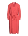 Agnona Midi Dresses In Red