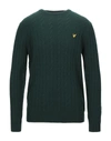 Lyle & Scott Sweaters In Green