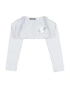 Artigli Girl Kids' Wrap Cardigans In White