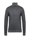 Alpha Studio Turtlenecks In Lead