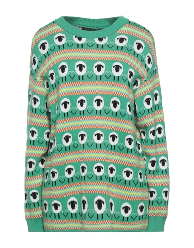 Boutique Moschino Sweaters In Light Green