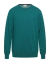 Brooksfield Sweaters In Emerald Green