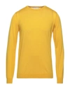 Grey Daniele Alessandrini Sweaters In Ocher