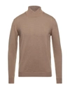 Roberto Collina Turtlenecks In Camel