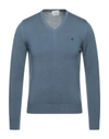 Brooksfield Sweaters In Slate Blue