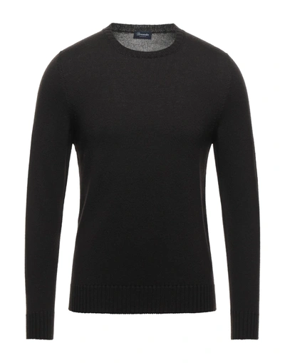 Drumohr Sweaters In Dark Brown