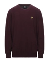 Lyle & Scott Sweatshirts In Maroon