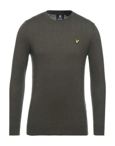Lyle & Scott Sweaters In Dark Green