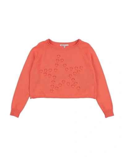 Patrizia Pepe Kids' Sweaters In Orange