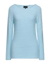 Emporio Armani Sweaters In Sky Blue