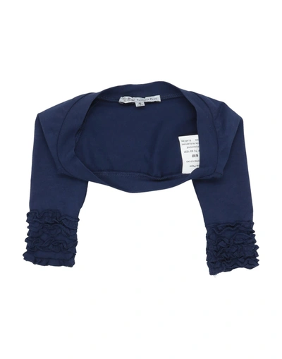 Patrizia Pepe Kids' Wrap Cardigans In Dark Blue