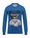 Moschino Sweaters In Blue