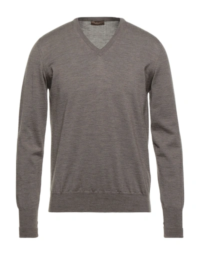 Alpha Massimo Rebecchi Sweaters In Khaki