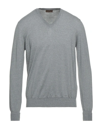 Alpha Massimo Rebecchi Sweaters In Grey