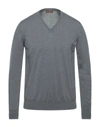 Alpha Massimo Rebecchi Sweaters In Grey