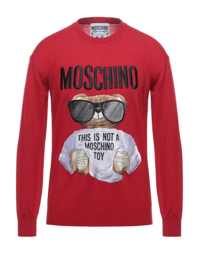 Moschino Sweaters In Red