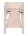Elisabetta Franchi Sweaters In Beige