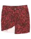 NGHTBRD NGHTBRD WOMAN MINI SKIRT BRICK RED SIZE 25 COTTON, ELASTANE,42846779SL 7