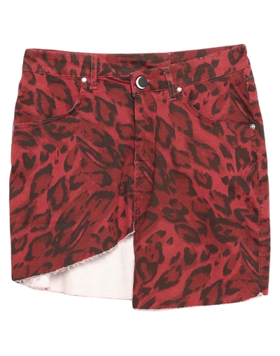Nghtbrd Mini Skirts In Red