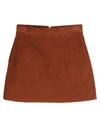Department 5 Mini Skirts In Camel