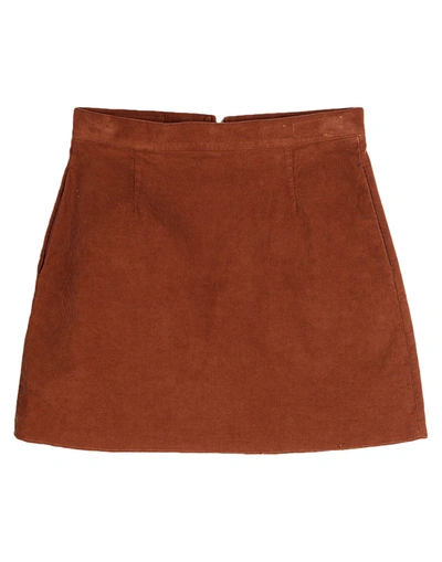 Department 5 Mini Skirts In Camel