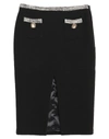 Elisabetta Franchi Woman Midi Skirt Black Size 4 Virgin Wool, Cotton, Acrylic, Polyester, Elastane