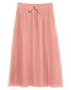 Red Valentino Midi Skirts In Pastel Pink