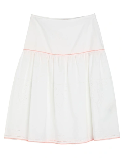 Kristina Ti Midi Skirts In White