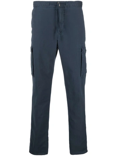 Incotex Straight-leg Cargo Trousers In Blau