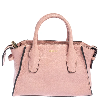 Pre-owned Dkny Pink Leather Chelsea Satchel