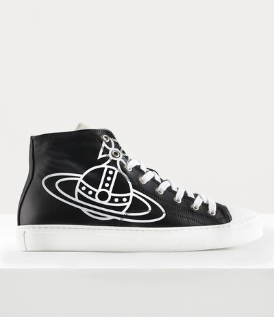 Vivienne Westwood Plimsoll High Top Canvas Shoes In Multi