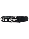 ISABEL MARANT LARGE-STUD LEATHER BELT