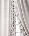 Amity Home Two Basillo Linen Curtains In Ivory