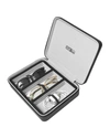 Oyobox Leather Eyewear Travel Case In Jet Black