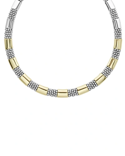 LAGOS HIGH BAR 18K 9-STATION NECKLACE,PROD244870008