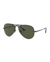 Ray Ban Men's Evolve Metal Aviator Sunglasses In Black