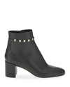 Ferragamo Women's Ghila High Block Heel Booties In Nero Nero N