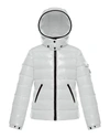 Moncler Kids' Girl's Bady Quilted Logo Jacket In 032 White
