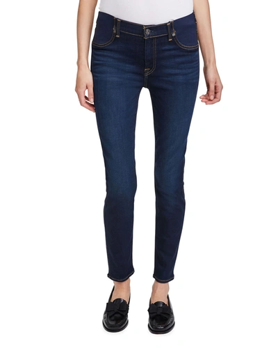 7 For All Mankind Maternity Ankle Skinny Jeans In Siltridtru
