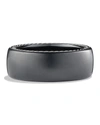 David Yurman Men's Black Titanium & Silver Streamline Wide Band Ring In Black