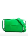 Bottega Veneta Mini Cassette Woven Crossbody Bag In Parakeet