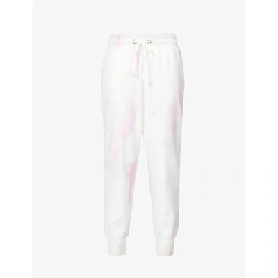 Paige Annette Tie Dye-print Cotton-blend Jogging Bottoms In Fuschia Multi