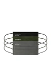 Evolvetogether X Revolve 30 Day Pack Face Masks In Black  Green & Grey