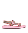 BURBERRY ICON STRIPE SANDALS,16853522