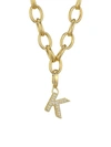 Roberto Coin Princess Charms 18k Yellow Gold & Diamond Initial Charm In Initial K