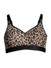 Chantelle C Magnifique Full Bust Wire Free Bra In Leopard