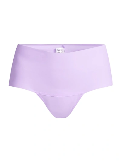 Hanky Panky Breathe Natural High Rise Thong In Wisteria